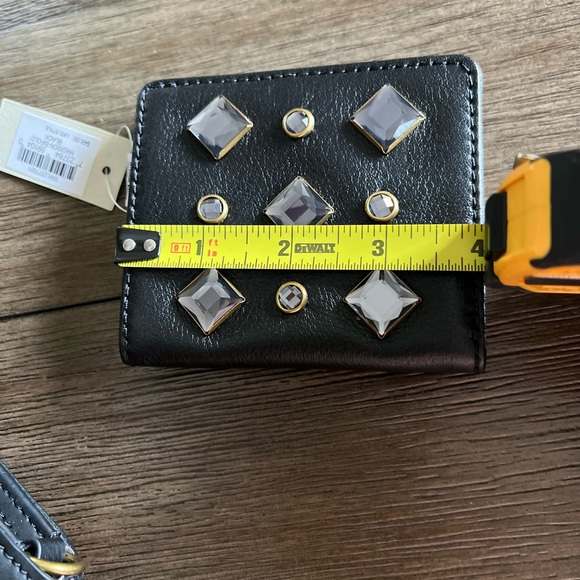 Fossil Black Crossbody Bag with Geometric Studs - Picture 5 of 16